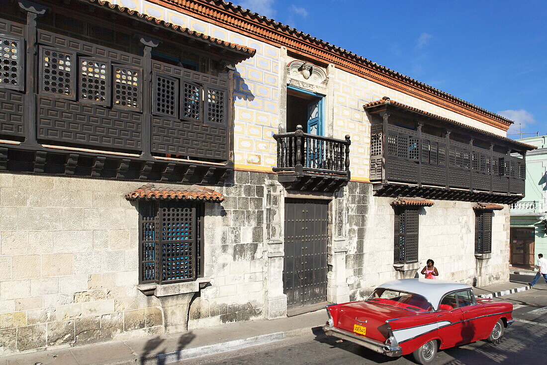Casa de Don Diego Velazquez, the oldest House in Cuba, Parque Cespedes, Santiago de Cuba, Santiago de Cuba, Cuba, West Indies