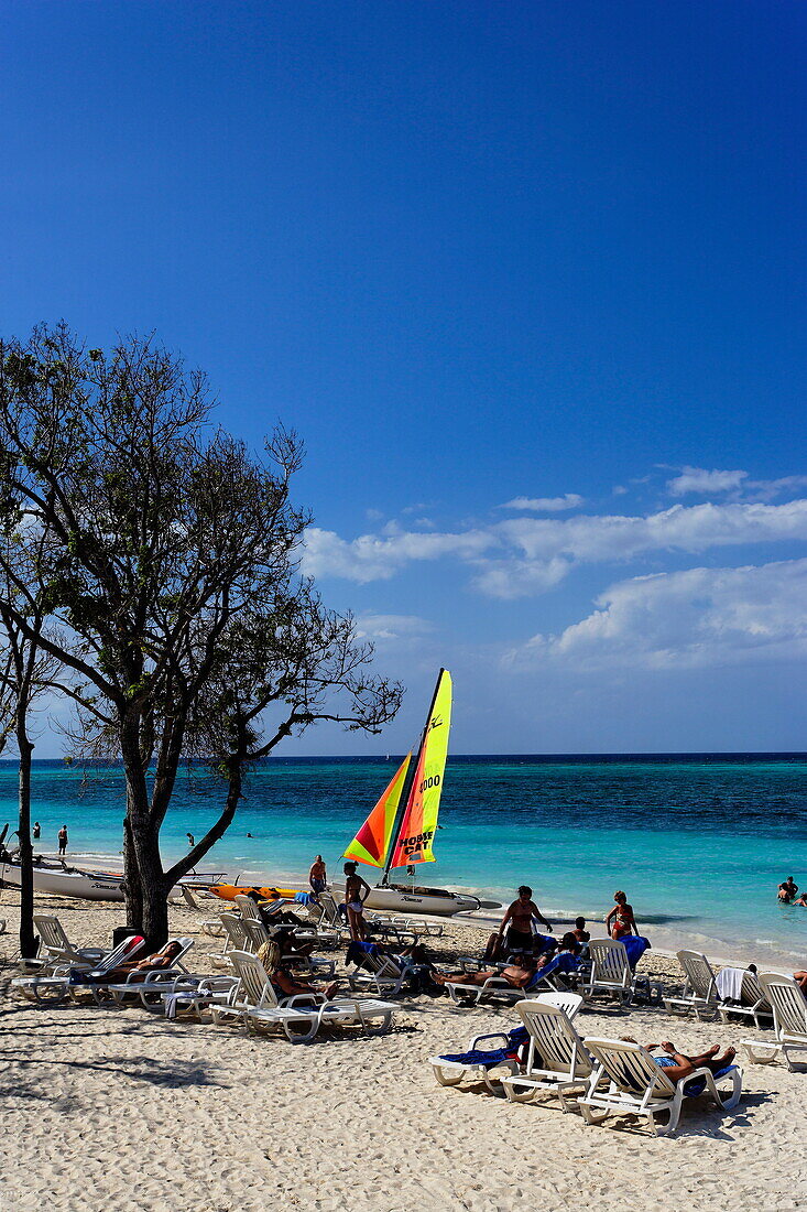 Sandy beach, Club Amigo Atlantico, Guardalavaca, Holguin, Cuba, West Indies