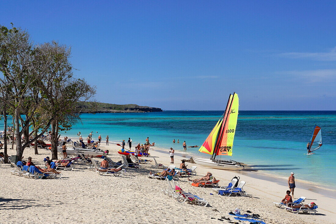 Sandy beach, Club Amigo Atlantico, Guardalavaca, Holguin, Cuba, West Indies