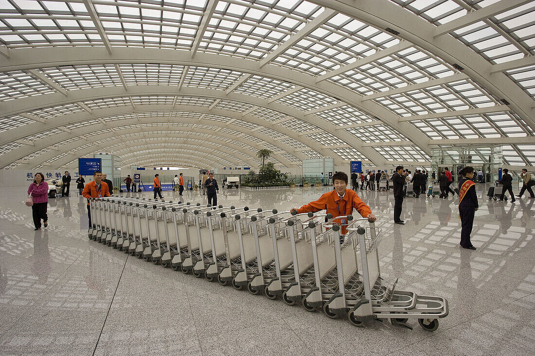China -April 2008. Beijin City. Beijin International Airport