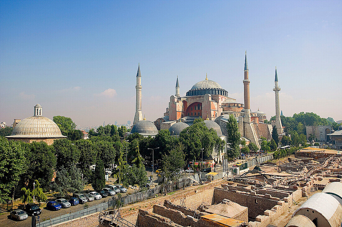 St Sophia Mosque and archaeological site,  Istanbul,  Turkey