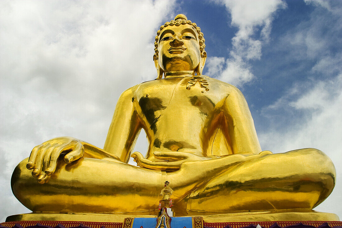 Big Buddha in Sop Ruak, Golden Triangle, Chiang Rai Province, Thailand, Asia