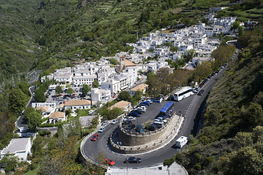 Pampaneira in Barranco del Poqueira, Alpujarras. Granada province, Andalucia, Spain