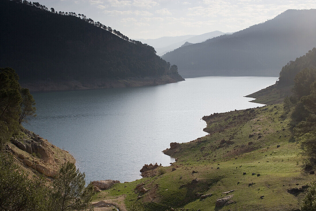 Tranco reservoir, Sierra de Cazorla, Segura and Las Villas Natural Park. Jaen province, Andalucia, Spain