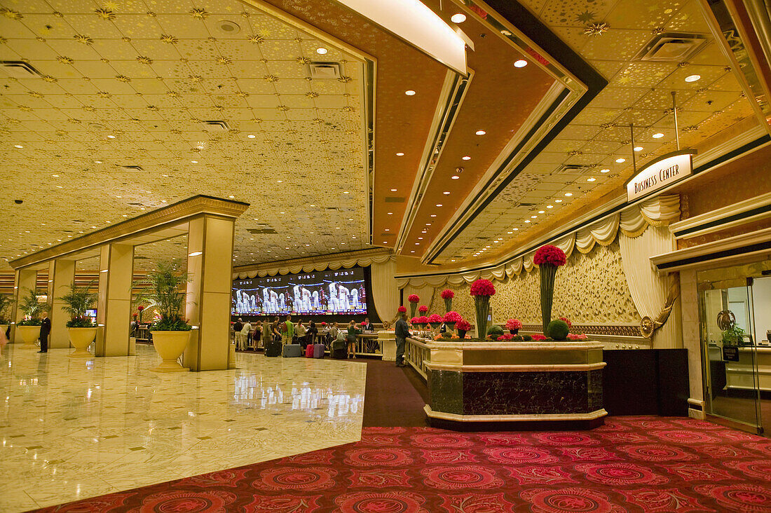 MGM Hotel and Casino lobby, Las Vegas. Nevada, USA