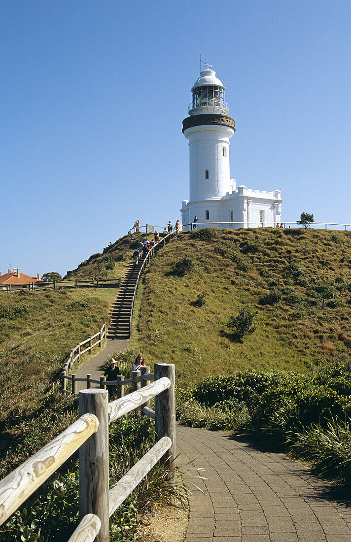 Cliff walk and lighthouse, Byron Bay, Cape Byron, New South Wales, Australia