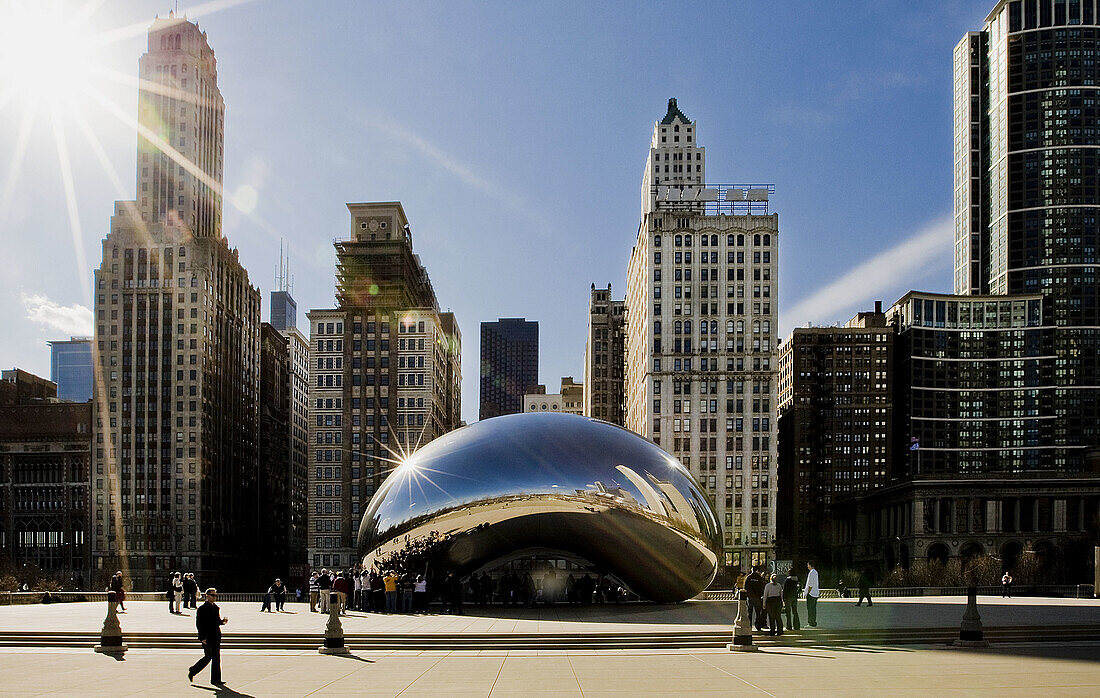 Cloud Gate, Bean, Millennium Park, Downtown Chicago, IL