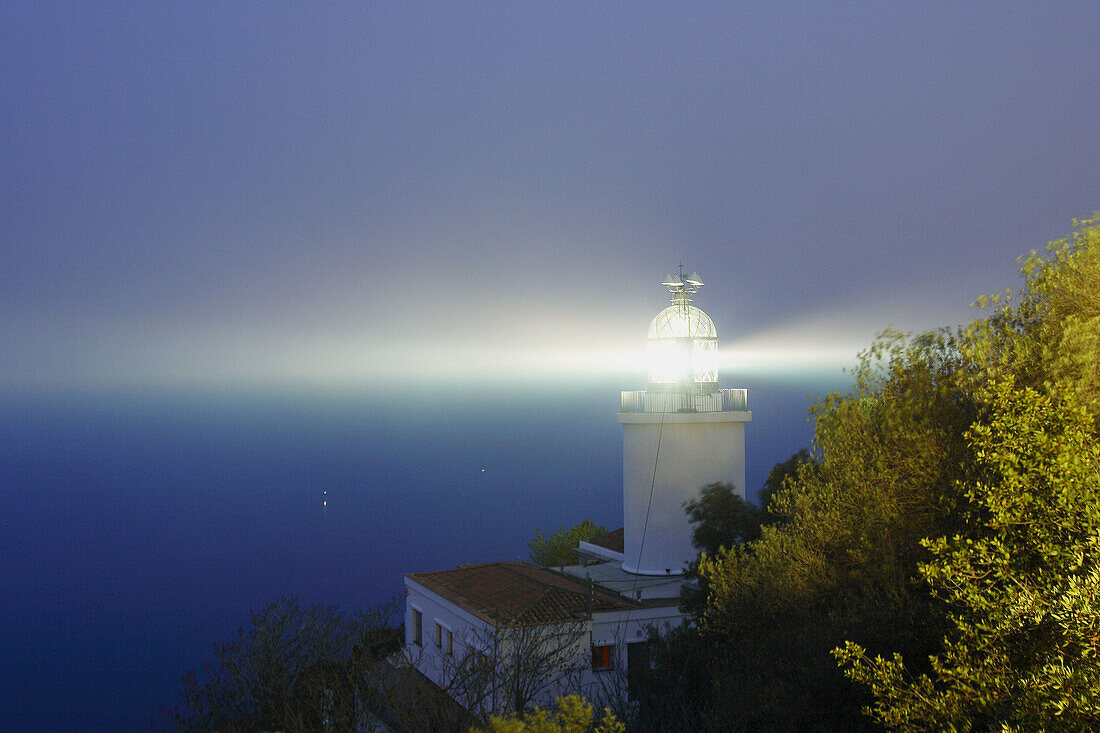 Sant Sebastià lighthouse, Calella de Palafrugell. Costa Brava, Girona province, Catalonia, Spain