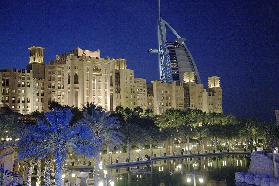 United Arab Emirates, Dubai, Burj al_Arab, Madinat Jumeirah hotels