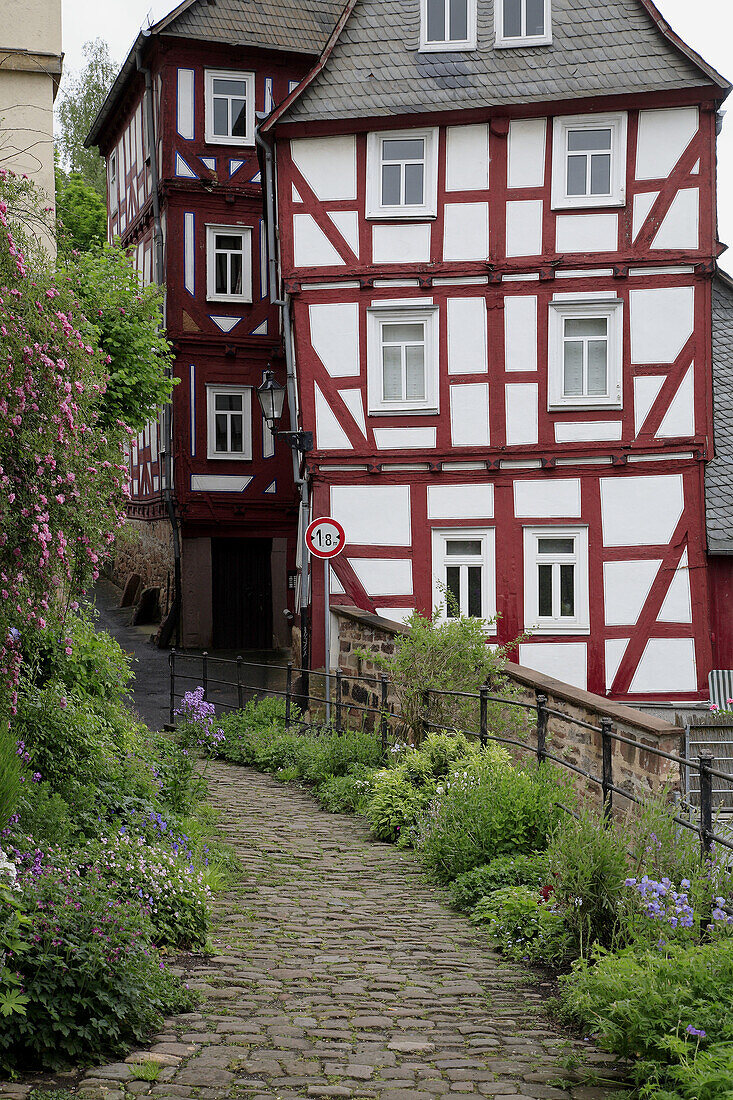 Germany, Hessen, Marburg, typical traditional architecture