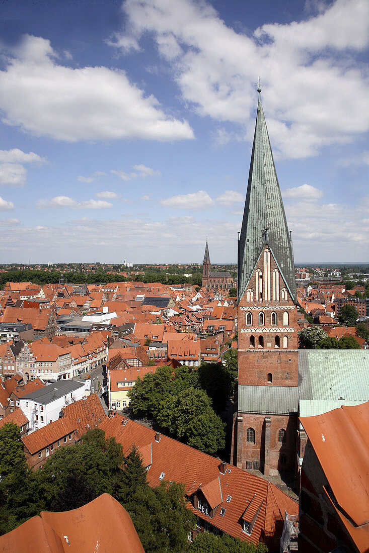 Germany, Lower Saxony, Lüneburg, general aerial view