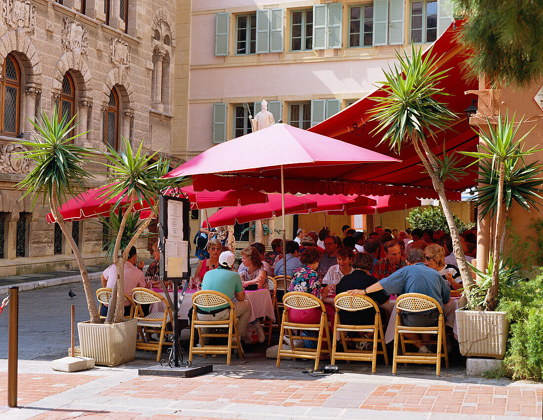 Cafe scene, Monte Carlo, Cote d'Azur, Monaco