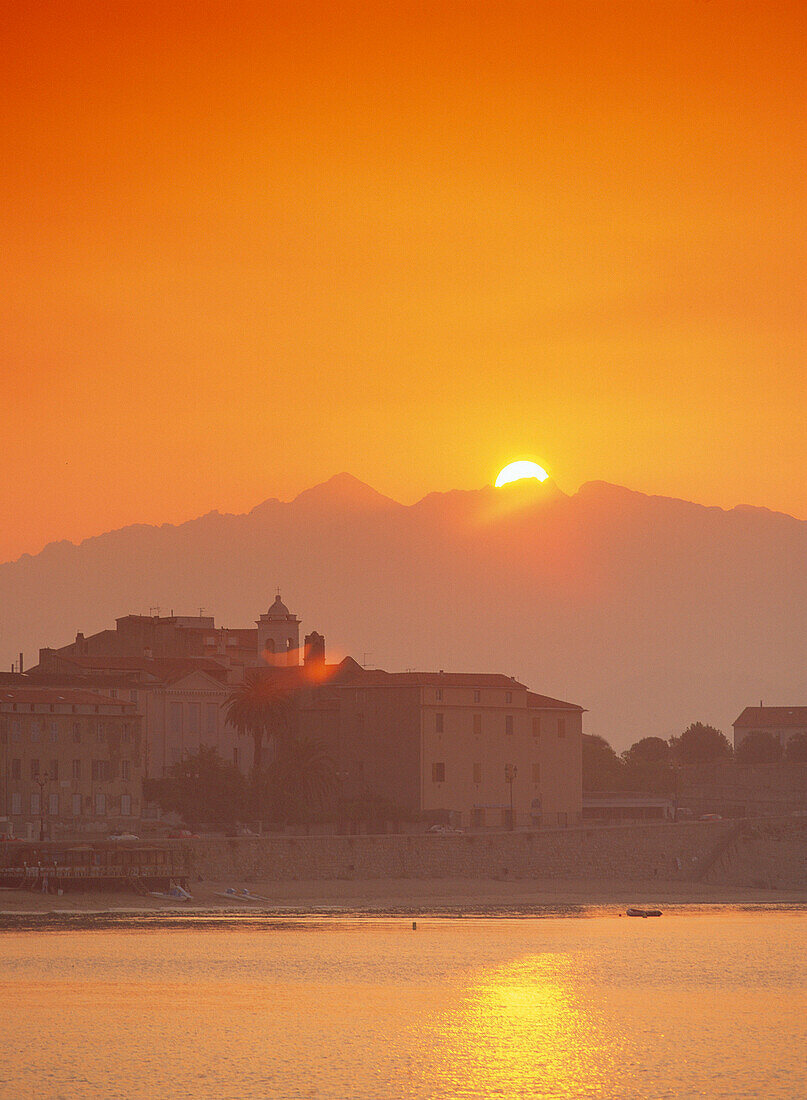 View at Sunset, Ajaccio, Corsica, France