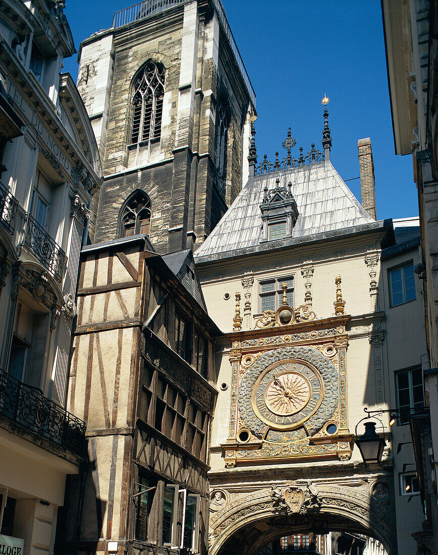 Gros Horloge, Rouen (Seine-maritime), Normandy, France