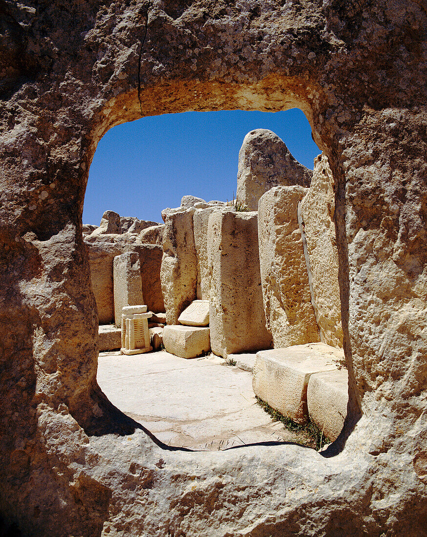 Megalithic Temple, Hagar Qim, Malta, Maltese Islands