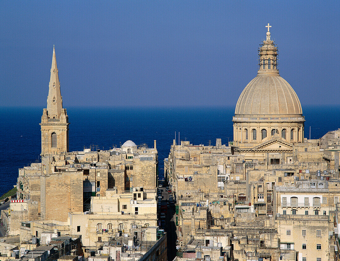 View over Valletta, Valletta, Malta, Maltese Islands