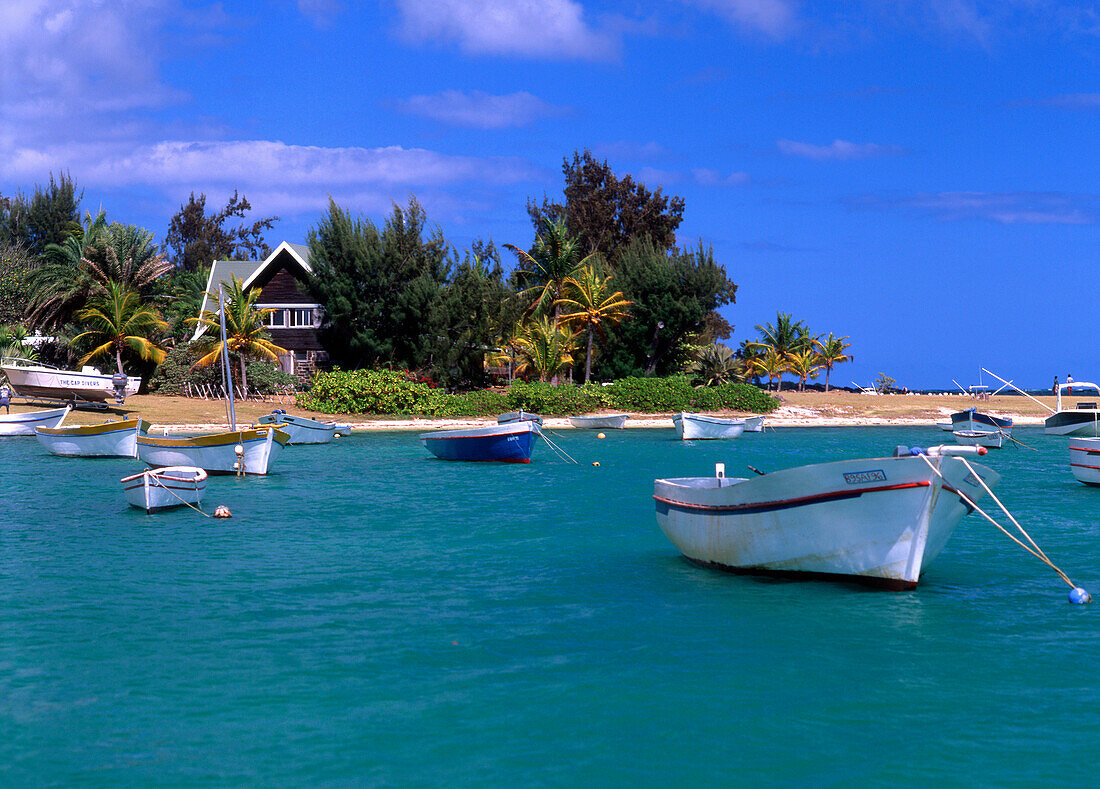 View of Beach from Sea, Cap Malheureux, Mauritius