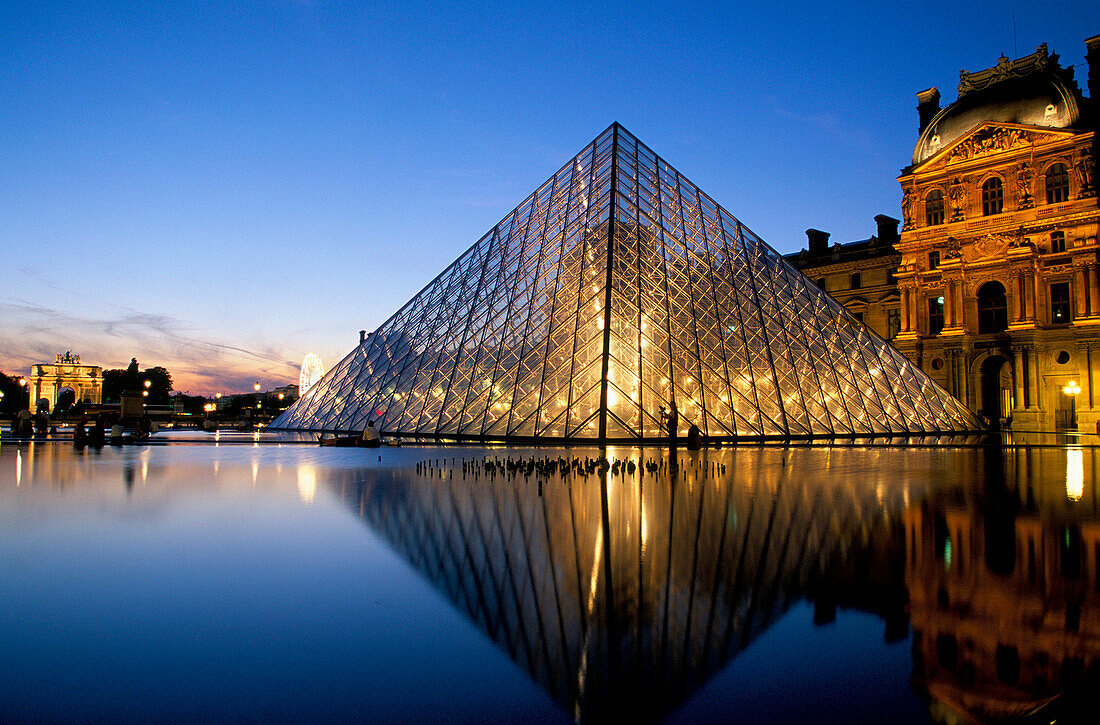 Louvre Museum Pyramid, Paris, France