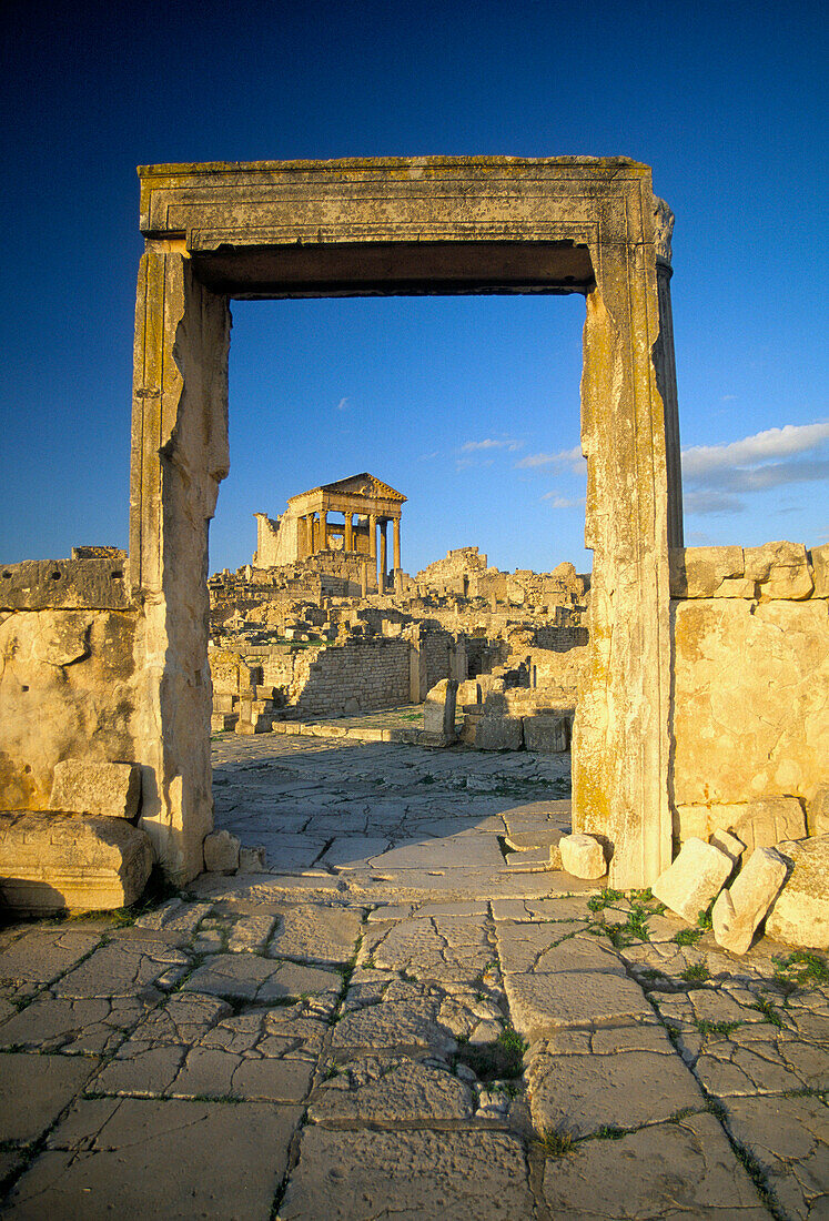 Roman Ruins, Dougga, The Tell, Tunisia
