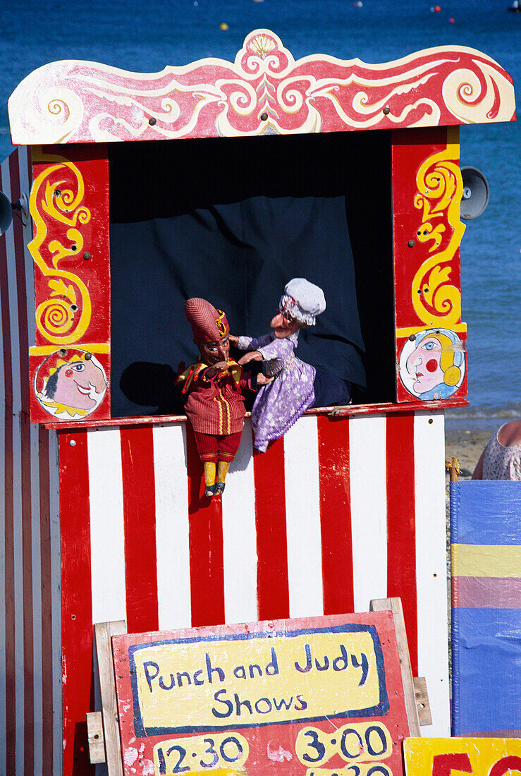 Punch & Judy Show, Swanage, Dorset, UK, England