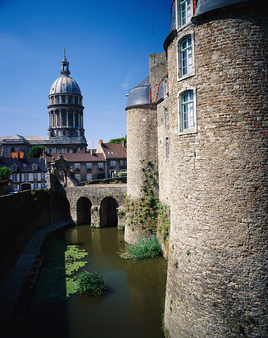 Castle Moat, Boulogne, Nord pas de Calais, France