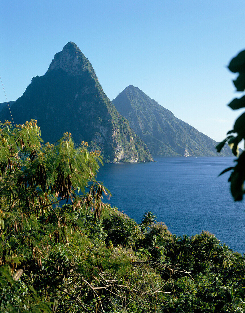Mountain View, The Pitons, St. Lucia, Caribbean