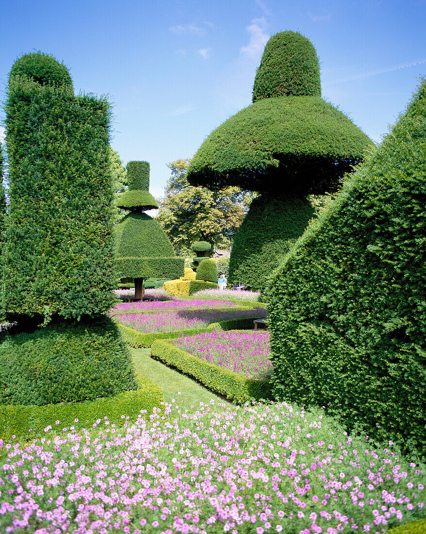 Levens Hall, Gardens, Levens, Cumbria, UK, England