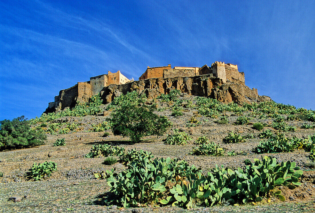 Morocco, near Marrakesh, old hilltop village