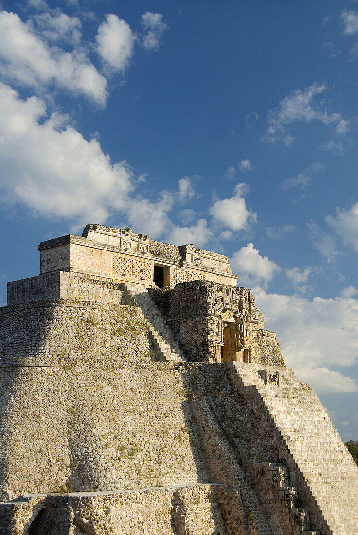 Mexico, Yucatan, Uxmal, Pyramid of the Magician