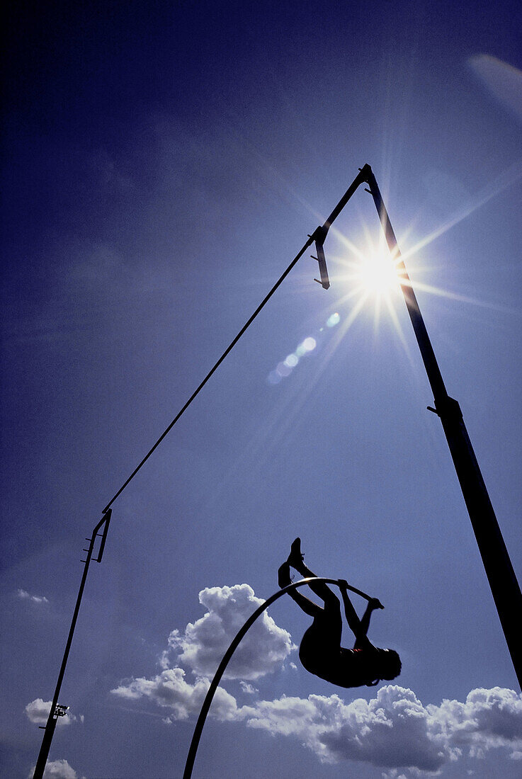 Man Pole Vaulting, Ottawa, Ontario, Canada