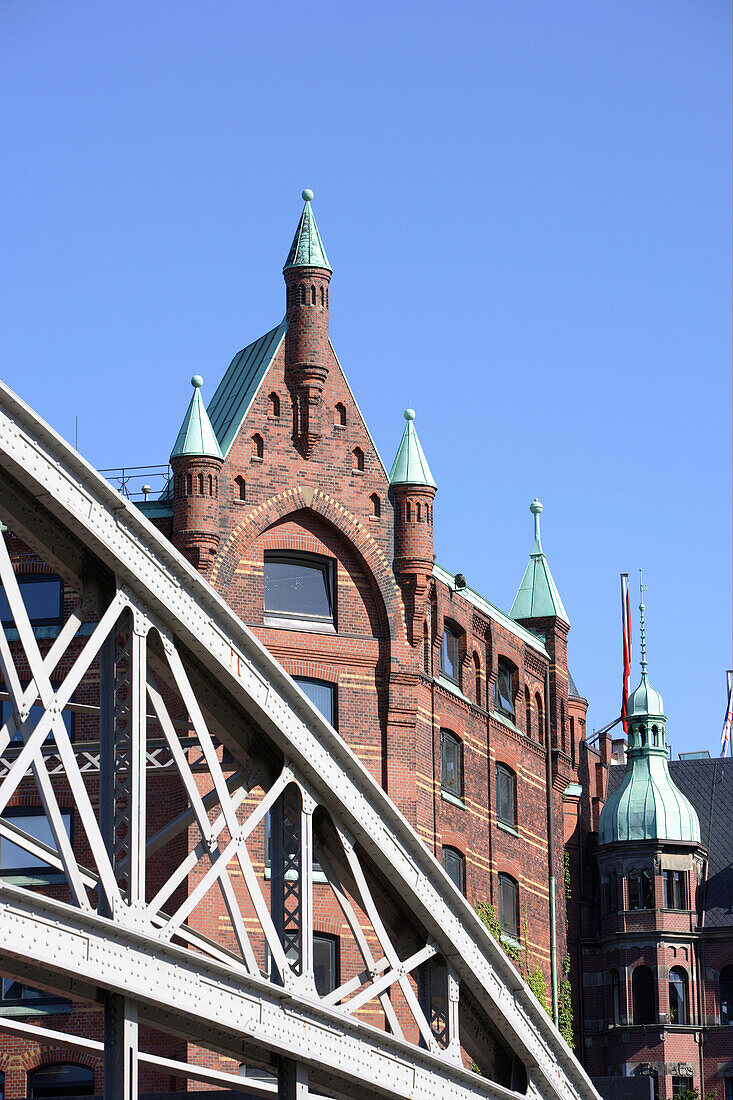 Brooksbrücke zur Speicherstadt, Hamburg, Deutschland