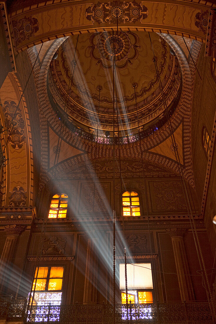 Innenansicht der Mohammed Ali Moschee, Kairo, Ägypten, Afrika