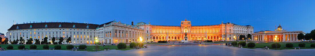 Panorama view of Hofburg Imperial Palace, Vienna, Austria