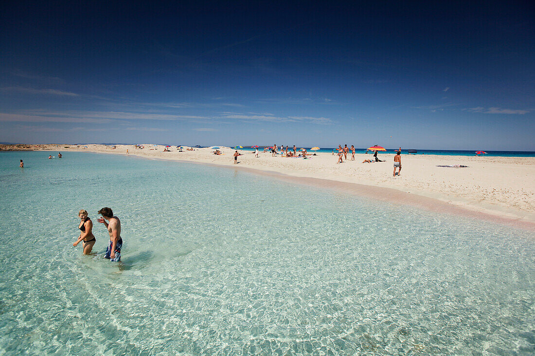 Strand les Illetes, Formentera, Balearen, Spanien