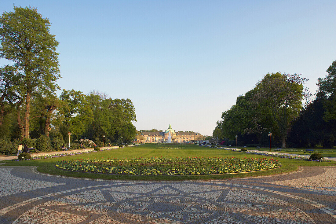 Spa gardens with casino, Bad Oeynhausen, North Rhine-Westphalia, Germany