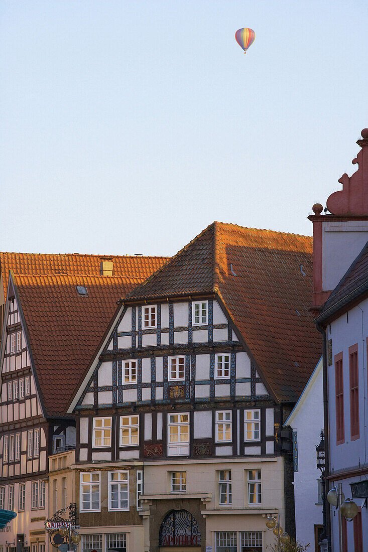 Fachwerkhäuser, Bad Salzuflen, Nordrhein-Westfalen, Deutschland