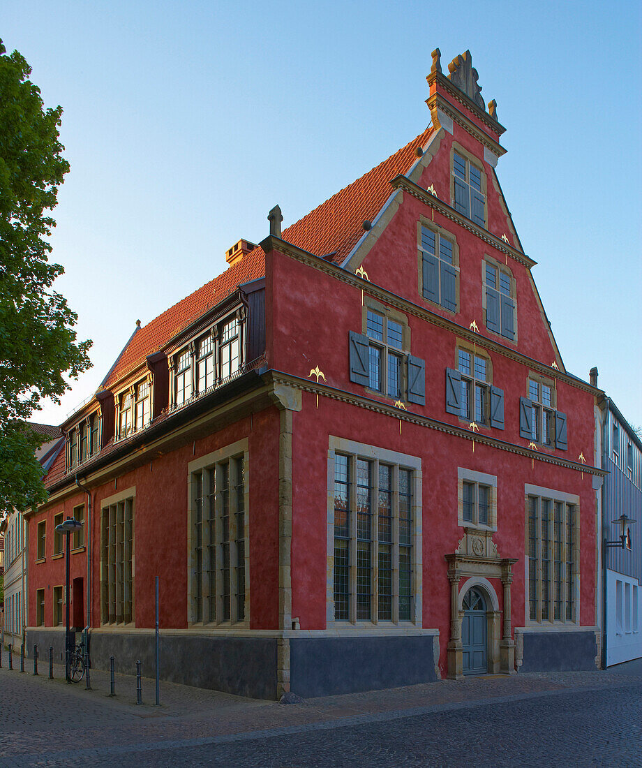 Früherren House in the town of Herford, Straße der Weserrenaissance, Lippe, Northrhine-Westphalia, Germany, Europe
