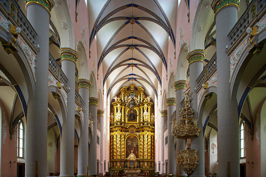 Ehemalige Jesuitenkirche, Straße der Weserrenaissance, Paderborn, Teutoburger Wald, Lippe, Nordrhein-Westfalen, Deutschland, Europa
