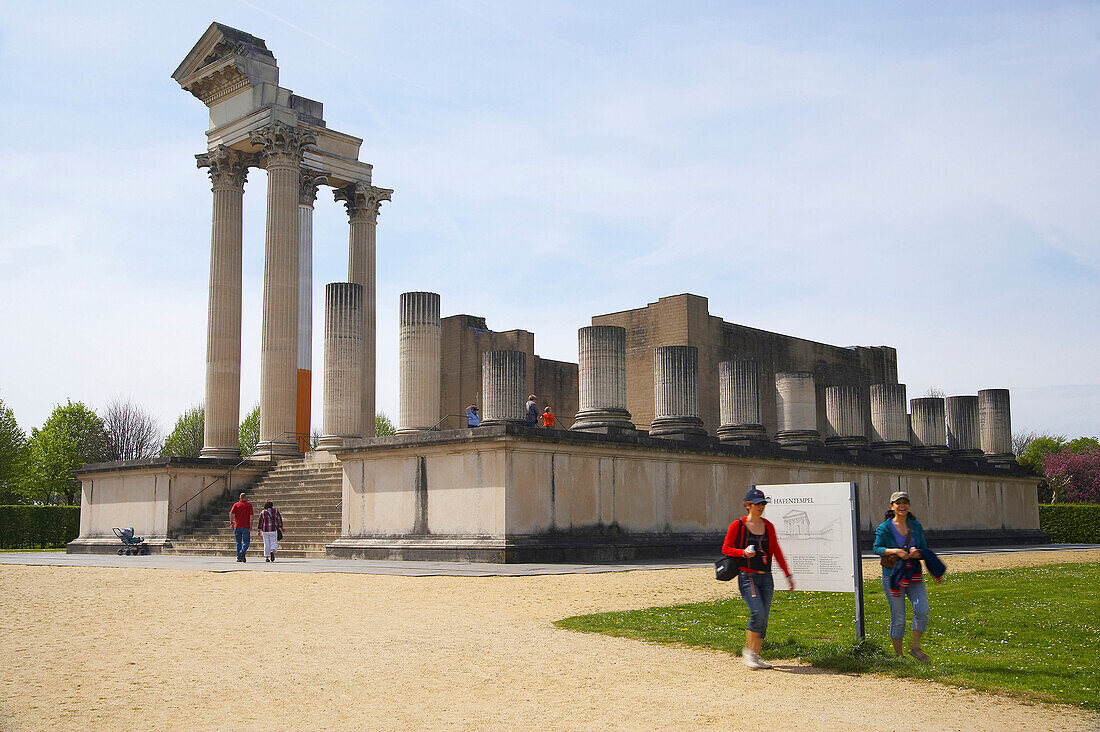 Archaeologic park in Xanten, spring, Niederrhein, North Rhine-Westphalia, Germany, Europe