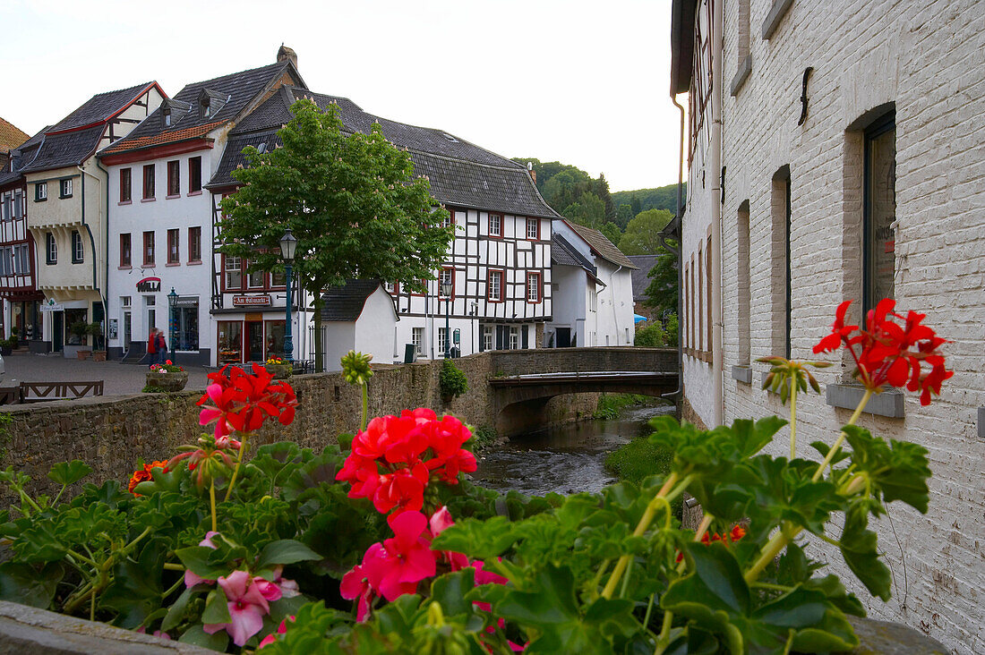 outdoor photo, evening, spring, Bad Münstereifel, valley of the river Erft, northern part of Eifel, North Rhine-Westphalia, Germany, Europe