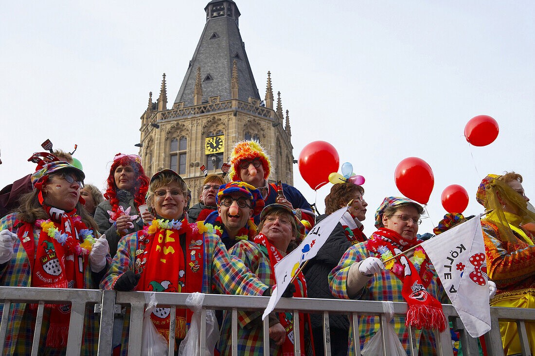 Jecken, Karneval, Köln, Nordrhein-Westfalen, Deutschland