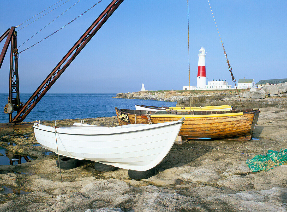 Fishing boats, Portland Bill, Dorset, UK, England