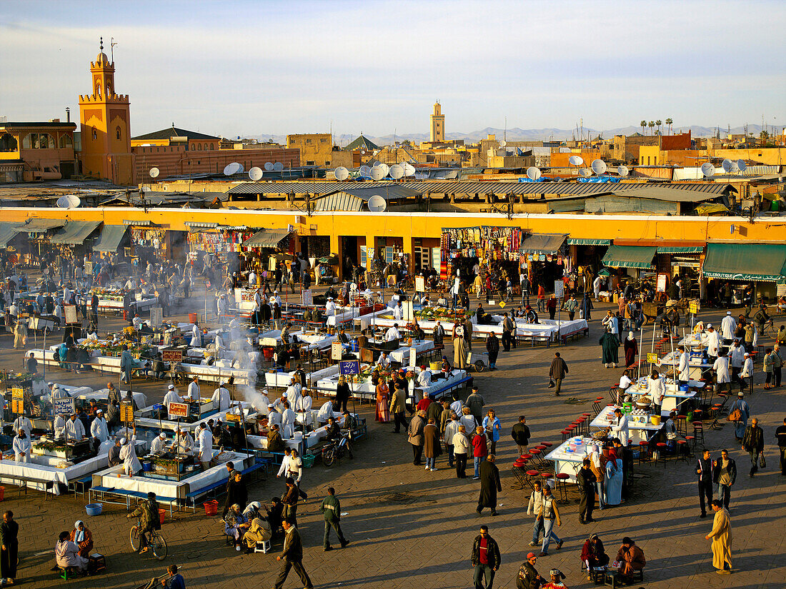 Market square of Djemma el Fna, Marrakesh, Morocco