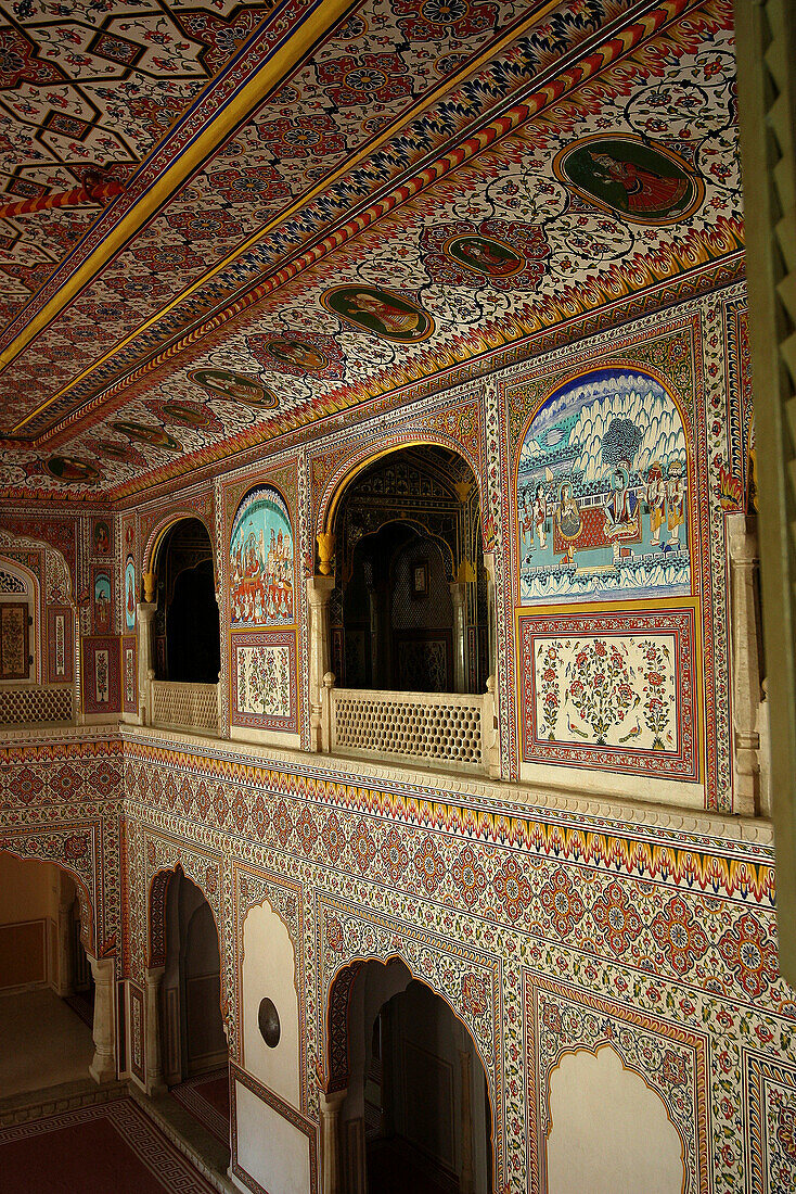 The Samode Palace, Durbar Hall, Samode, Rajasthan, India