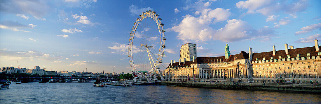 London Eye & County Hall, London, UK, England