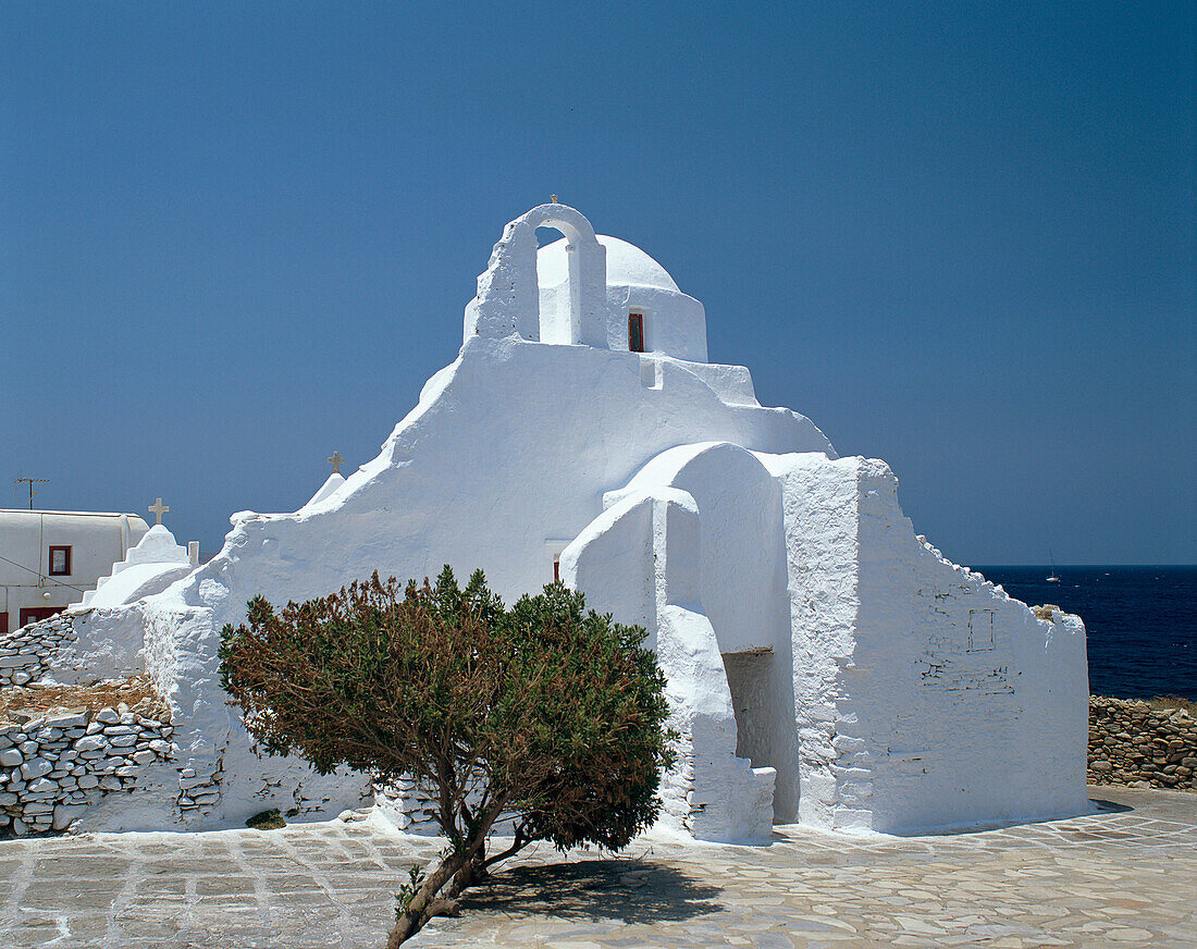 Panagia Paraportiani Church, Ano Mera, Mykonos Island, Greek Islands