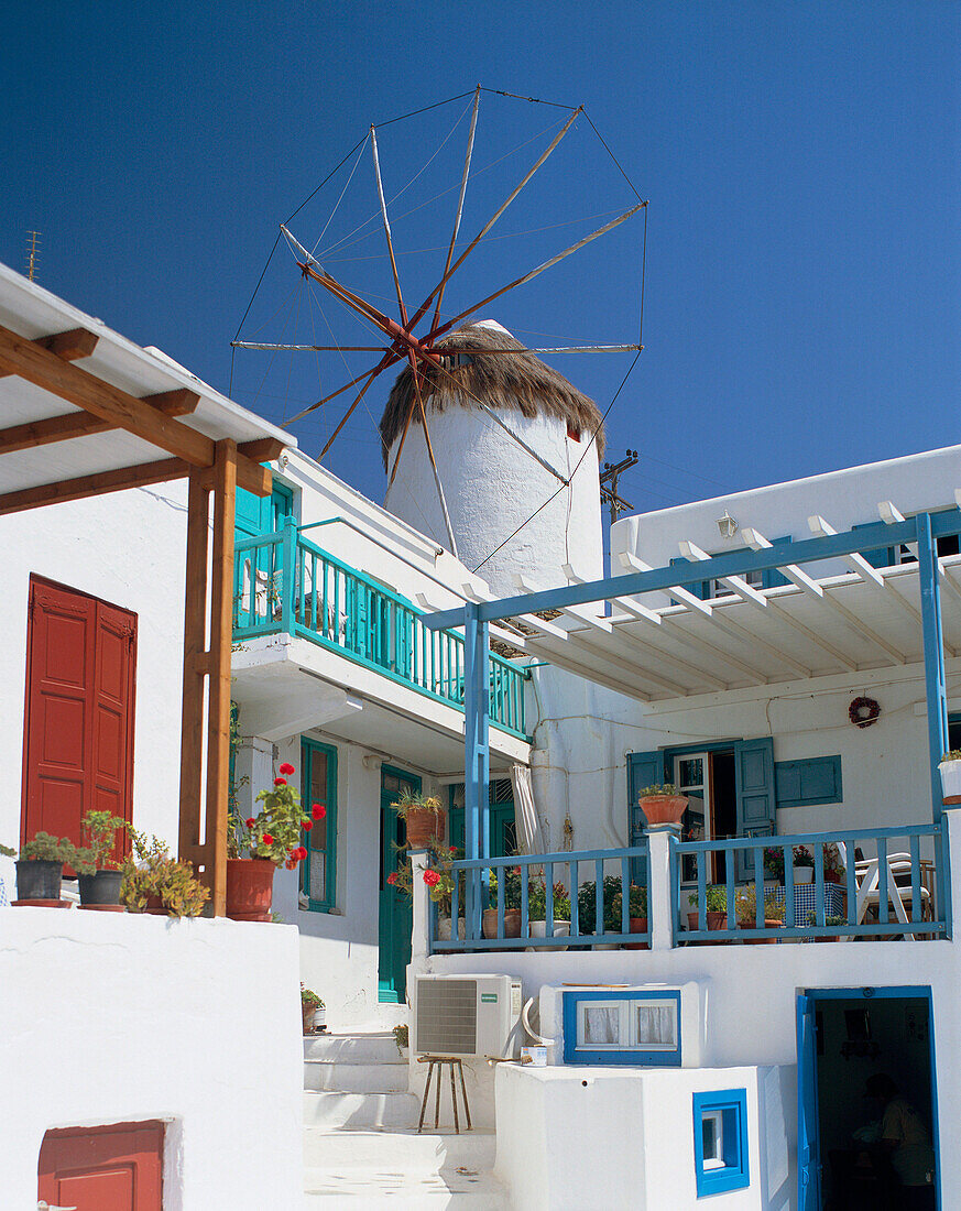 House with Windmill, General, Mykonos Island, Greek Islands