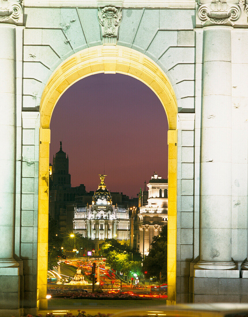 The Alcala Arch, Madrid, Spain