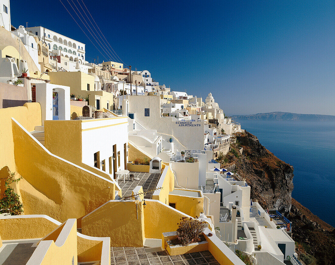 Hillside View, Fira, Santorini Island, Greek Islands