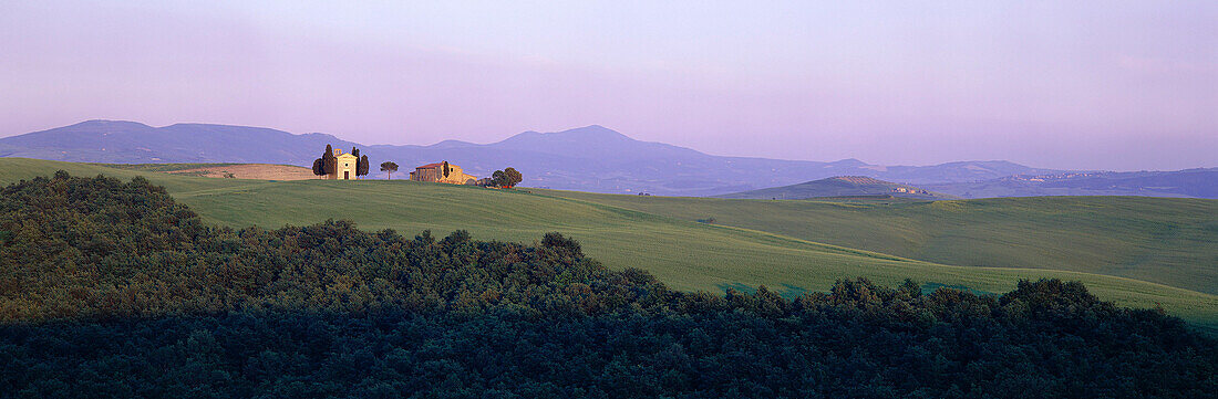 Landscape with Hamlet, Capella (Nr. San Quirico), Tuscany, Italy